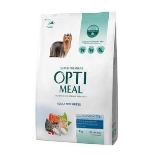 Сухий корм для собак Optimeal мініатюрних порід з високим вмістом лосося 4 кг (4820215369992) зображення 1