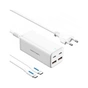 Зарядний пристрій Vention 4xUSB 100W (2xUSB-C+2xUSB-A) PD3.0/QC 3.0/GaN White (FBSWG-EU) - зменшене зображення 1