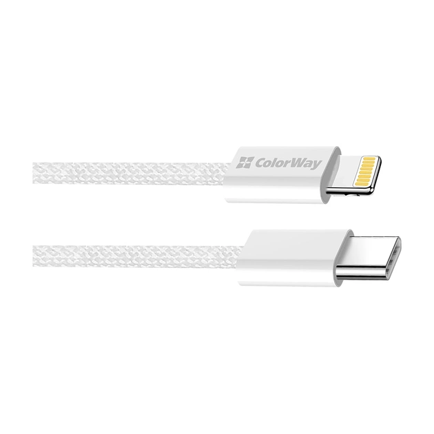 Дата кабель USB-C to Lightning 1.0m 27W grey ColorWay (CW-CBPDCL061-GR) - picture 3