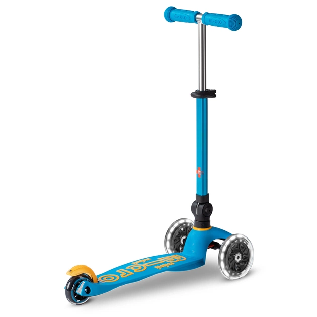 Самокат Micro Mini Deluxe Foldable LED" складний Блакитний океан" (MMD200) - изображение 4
