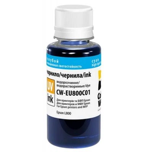 Чорнило ColorWay Epson L800 Cyan EU800C (CW-EU800C01) зображення 1