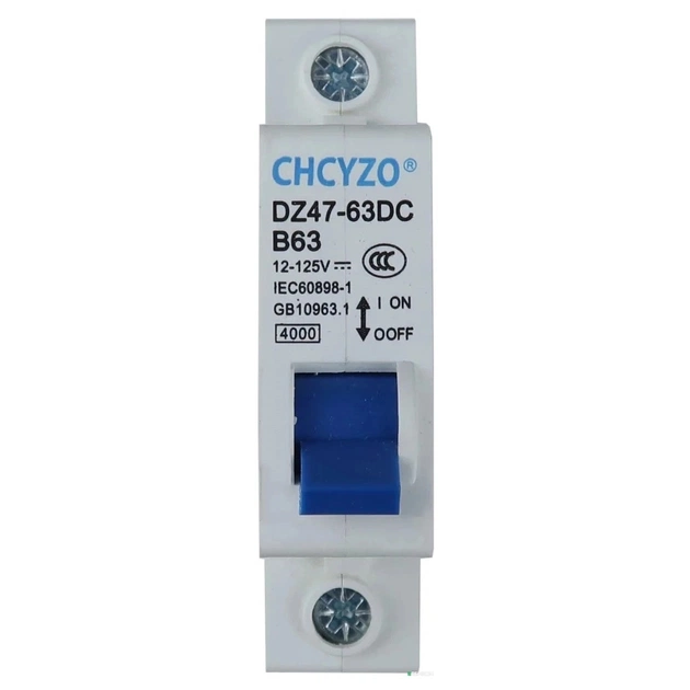 Автоматический выключатель CHCYZO DZ47-63DC-B63 - изображение 1