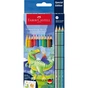 Карандаши цветные Faber-Castell Grip акварельні/3 металік 10 кольорів (201545) (32479) - уменьшенное изображение 1