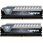 Модуль пам'яті для комп'ютера DDR4 32GB (2x16GB) 2666 MHz Viper Elite Black/Gray Patriot (PVE432G266C6KGY) - уменьшенное изображение 1
