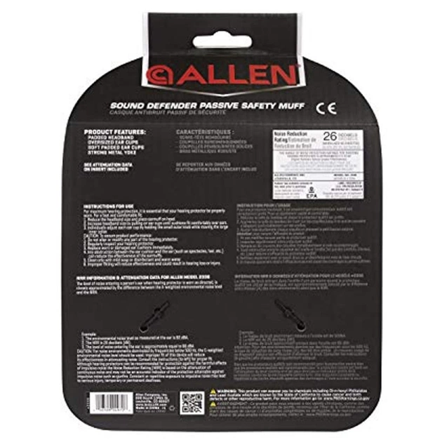 Тактичні навушники Allen Сomfort Passive Black/Grey (2336) - picture 10