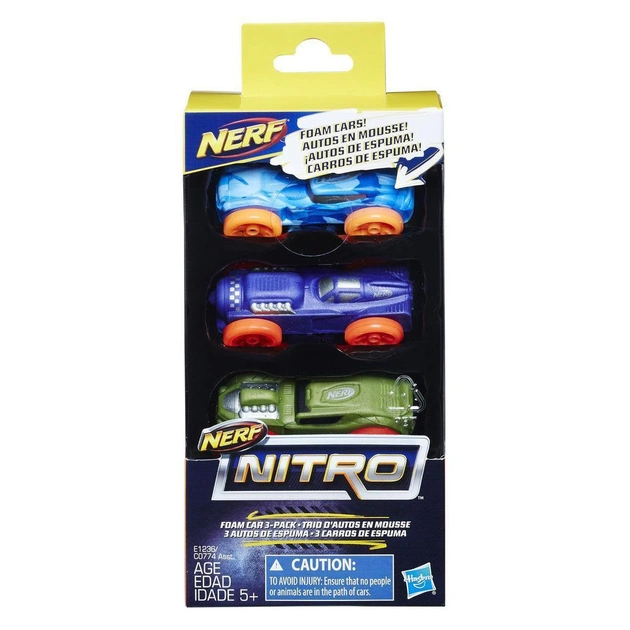 Автотрек Nerf Nitro Три машинки (E1236) - изображение 1