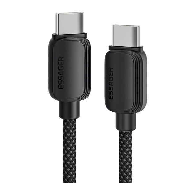 Дата кабель USB-C to USB-C 1.0m 100W black Essager (EXCTT1-WL01-P) - изображение 1