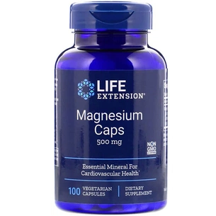 Мінерали Life Extension Магній, Magnesium, 500 мг, 100 вегетаріанських капсул (LEX-14591) зображення 1
