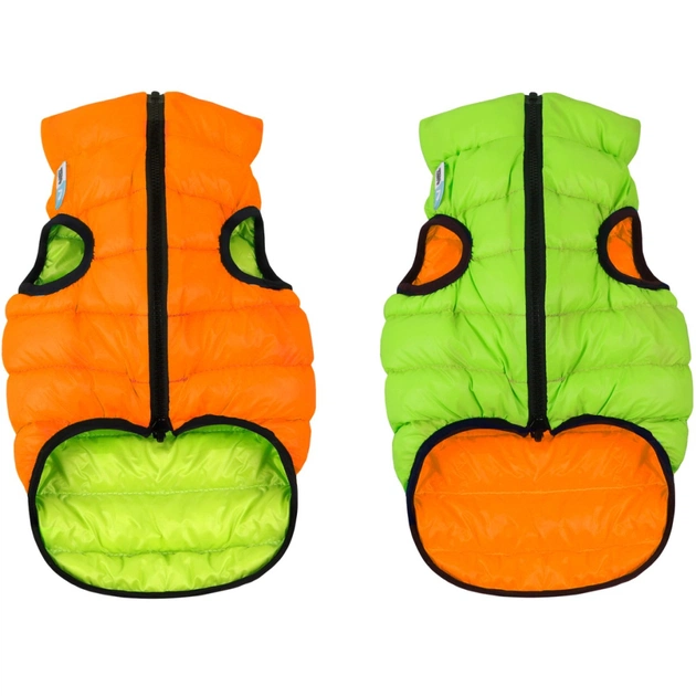 Курточка для тварин Airy Vest двостороння XS 25 помаранчево-салатова (1598) - изображение 1