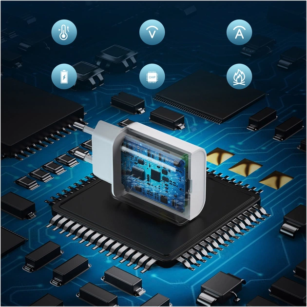 Зарядний пристрій Choetech USB-C PD20W white (Q5004-V5) - picture 10