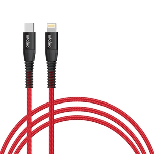 Дата кабель USB-C to Lightning 18W 1,2m CBRNYTL1 red Intaleo (1283126504129) зображення 1