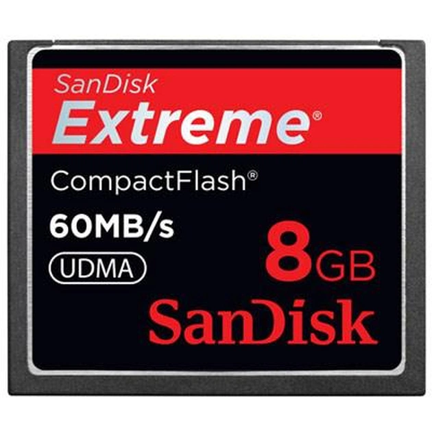 Карта пам'яті SanDisk 8Gb Compact Flash eXtreme (SDCFX-008G-X46) - изображение 1