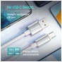 Дата кабель USB 2.0 AM to USB-C 2.0m 3A zinc alloy braided white ColorWay (CW-CBUC099-WT) - уменьшенное изображение 6