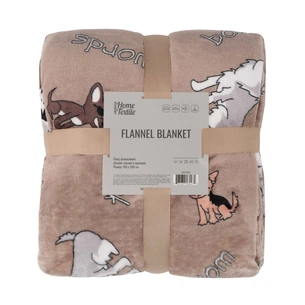 Плед Ardesto Flannel 100% поліестер, песики в окулярах 160х200 см (ART0129PB) зображення 1