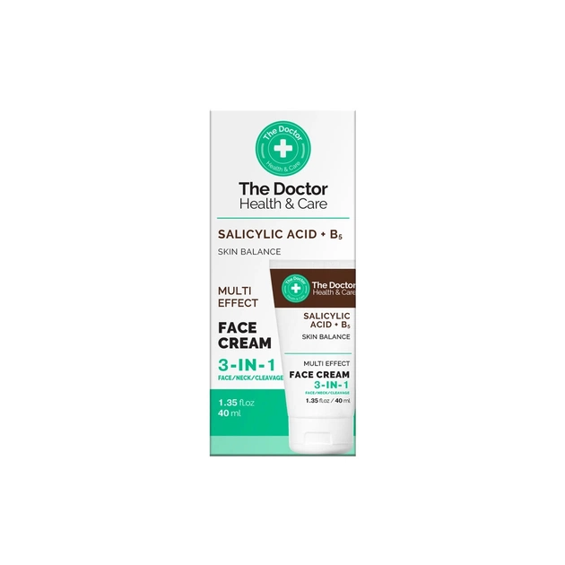 Крем для лица The Doctor Health & Care Salicylic Acid + B5 Face Cream 3в1 40 мл (5901845509336) - изображение 1