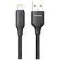 Дата кабель USB 2.0 AM to Lightning 2.0m 3A TPE embossed black ColorWay (CW-CBUL102-BK) - зменшене зображення 3