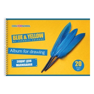 Альбом для малювання Cool For School на пружині, 20 аркушів Vyshyvanka (CF60903-02) зображення 1