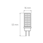Лампочка Eurolamp Светодиодная капсульная лампа EUROLAMP LED силикон G4 5W 500Lm 400 (LED-G4-0540(12)) - зменшене зображення 3
