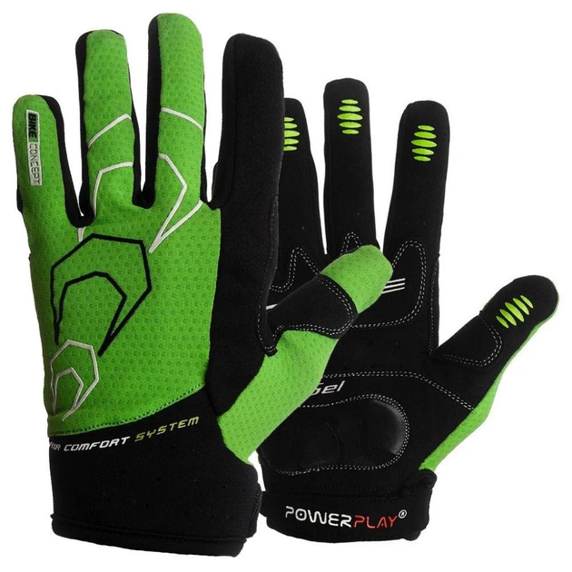 Велорукавиці PowerPlay 6556 Green XXL (6556A_XXL_Green) - изображение 1