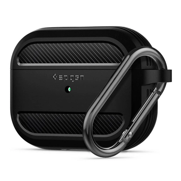 Чохол для навушників Spigen для Airpods Pro Rugged Armor Black (ASD00540) - зображення 1
