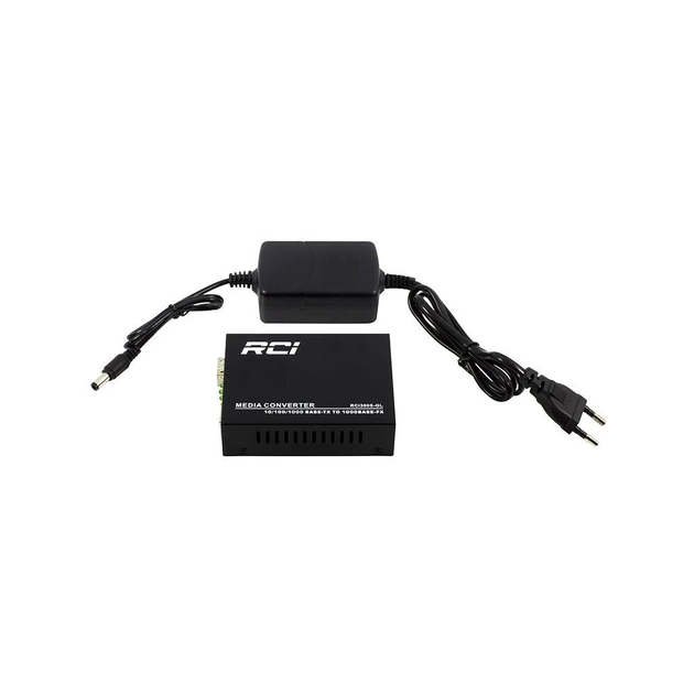 Медіаконвертер RCI 1G, SFP slot, RJ45, standart size metal case (RCI300S-GL) - picture 3