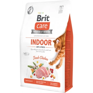 Сухий корм для кішок Brit Care Cat GF Indoor Anti-stress 2 кг (8595602540853) зображення 1