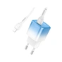 Зарядний пристрій HOCO C101A USB-C PD20W + cable USB-C to Lightning Ice Blue (6931474769381) - зменшене зображення 4