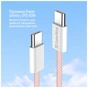 Дата кабель USB-C to USB-C 1.0m 60W 3.0А pink ColorWay (CW-CBPDCC061-P) - уменьшенное изображение 7