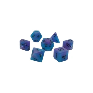 Набір кубиків для настільних ігор Games 7 Days Double Color Glow in the dark 7 Dice Set - Blue-Purple (g7dglowdc05) зображення 1