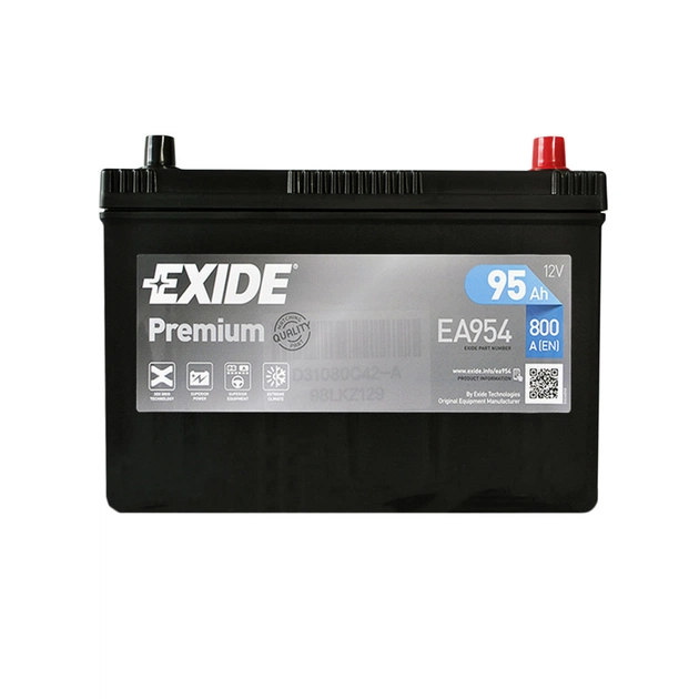 Аккумулятор автомобильный EXIDE PREMIUM 95A (EA954) - изображение 1