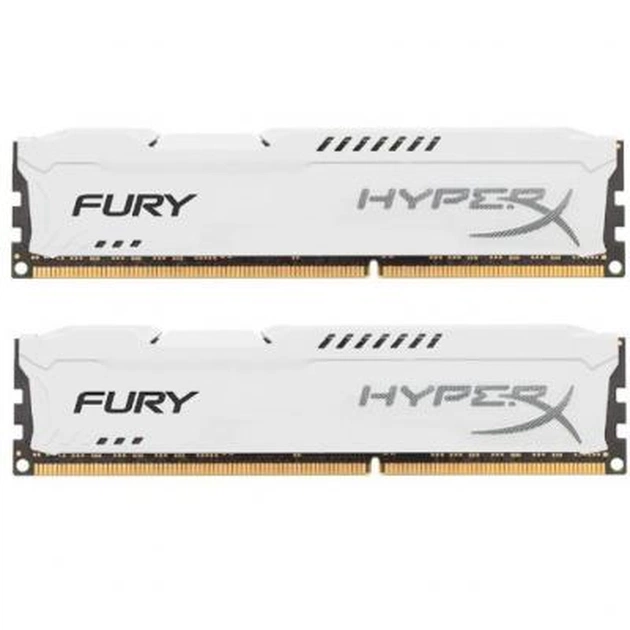 Модуль пам'яті для комп'ютера DDR4 16GB (2x8GB) 3466 MHz HyperX FURY White Kingston Fury (ex.HyperX) (HX434C19FW2K2/16) - зображення 1