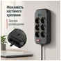 Мережевий фільтр живлення ColorWay CW-CHE64PDB 6 роз, 4USB (CW-CHE64PDB) - зменшене зображення 12