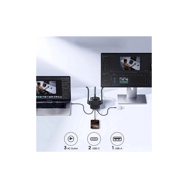 Сетевой фильтр питания Baseus EnerFill FA11 Cube Power Strip (E00082100123-00) - изображение 6