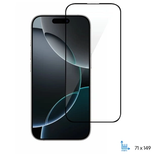Скло захисне 2E Apple iPhone 16 Pro(6.3) 2.5D FCFG black (2E-IP-16P-6.3-SMFCFG-BB) зображення 1