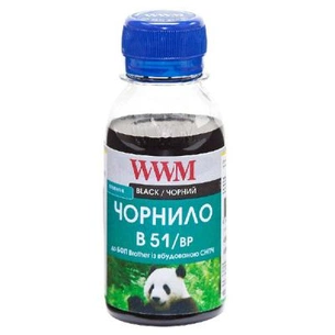 Чорнило WWM Brother DCP-T300/T500W/T700W 100г Black Pigmented (B51/BP-2) зображення 1