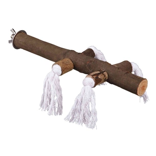 Іграшка для птахів Trixie Natural Living Жердинка з мотузкою 25х2.5 см (4011905058894) зображення 1