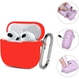 Чохол для навушників BeCover Silicon для Apple AirPods (3nd Gen) Red (707186) - зменшене зображення 3