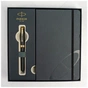 Ручка пір'яна Parker SONNET 17 Matte Black Lacquer GT  FP F + блокнот Parker + подар.упаковка GIFT24 (84 811b24) - зменшене зображення 4