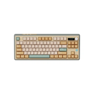 Клавіатура Ajazz AK870 Jasmine Switch Yellow RGB USB/Wireless/Bluetooth UA Brown (AK870-JS-YWG) зображення 1