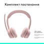 Навушники Logitech Zone 300 Bluetooth Rose (981-001412) - зменшене зображення 10
