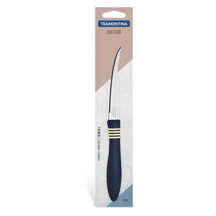 Кухонний ніж Tramontina Cor Cor Tomato Serrate 102 мм Blue (23462/134) зображення 1