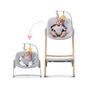 Стілець для годування Kinderkraft з шезлонгом Igee Calmee Cloudy Grey (5902533919109) - зменшене зображення 4