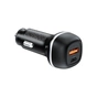 Зарядний пристрій ColorWay USB-C PD65W + USB QC3.0 car adapter (CW-CHA068PD-BK) - зменшене зображення 2
