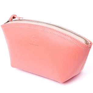 Косметичка Grande Pelle Зі шкіри Пудрова (11299) зображення 1