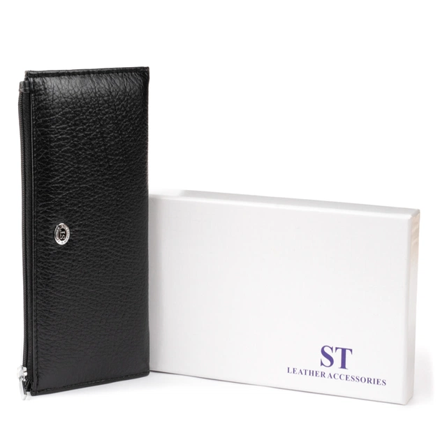 Кошелек ST Leather Из кожи унисекс Черный (19324) - изображение 6