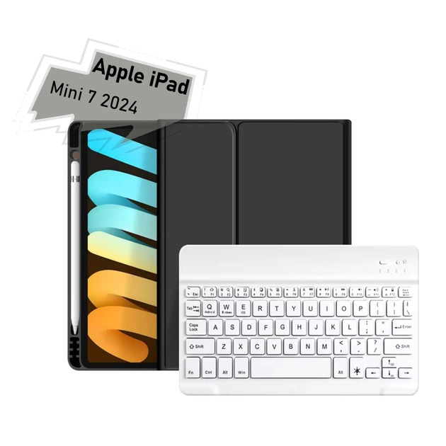 Чехол для планшета BeCover with keyboard Apple iPad Mini 7 2024 Black (712992) - изображение 1