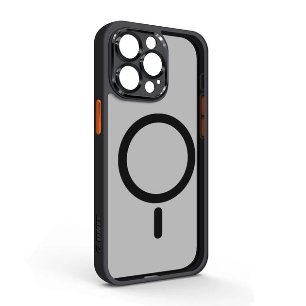 Чохол до мобільного телефона Armorstandart Unit MagSafe SE Apple iPhone 15 Pro Max Black Orange (ARM75363) - зображення 1