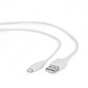 Дата кабель USB 2.0 AM to Lightning 0.1m Cablexpert (CC-USB2-AMLM-W-0.1M) - зменшене зображення 1