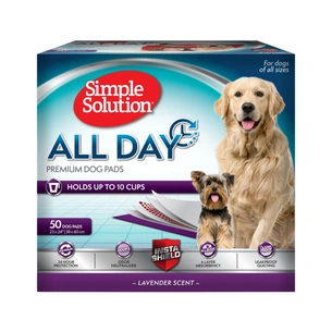 Пелюшки для собак Simple Solution All Day Premium Dog Pads з ароматом лаванди 50 шт 58х60 см (0010279102428) зображення 1
