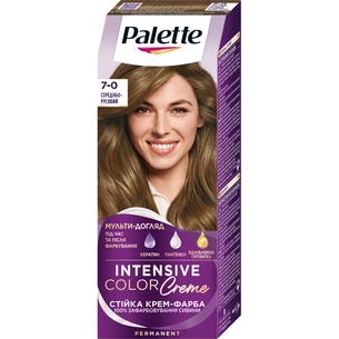 Фарба для волосся Palette 7-0 Середньо-русявий 110 мл (3838905551603) зображення 1